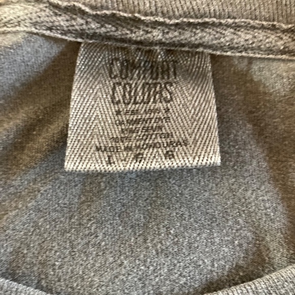 Magnolia Comfort Color Gray Long Sleeve T Shirt SIZE LARGE 100% Cotton Unisex - Picture 6 of 6